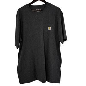 Carhartt K87 Loose Fit Heavyweight Pocket T-Shirt Gray Men’s Large Workwear